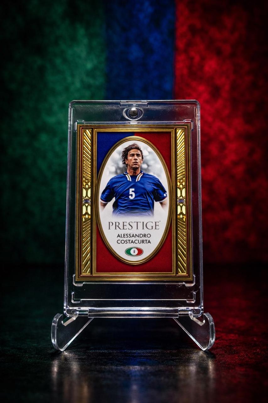 Alessandro Costacurta Patch 10 Futera Unique Game Worn Relic