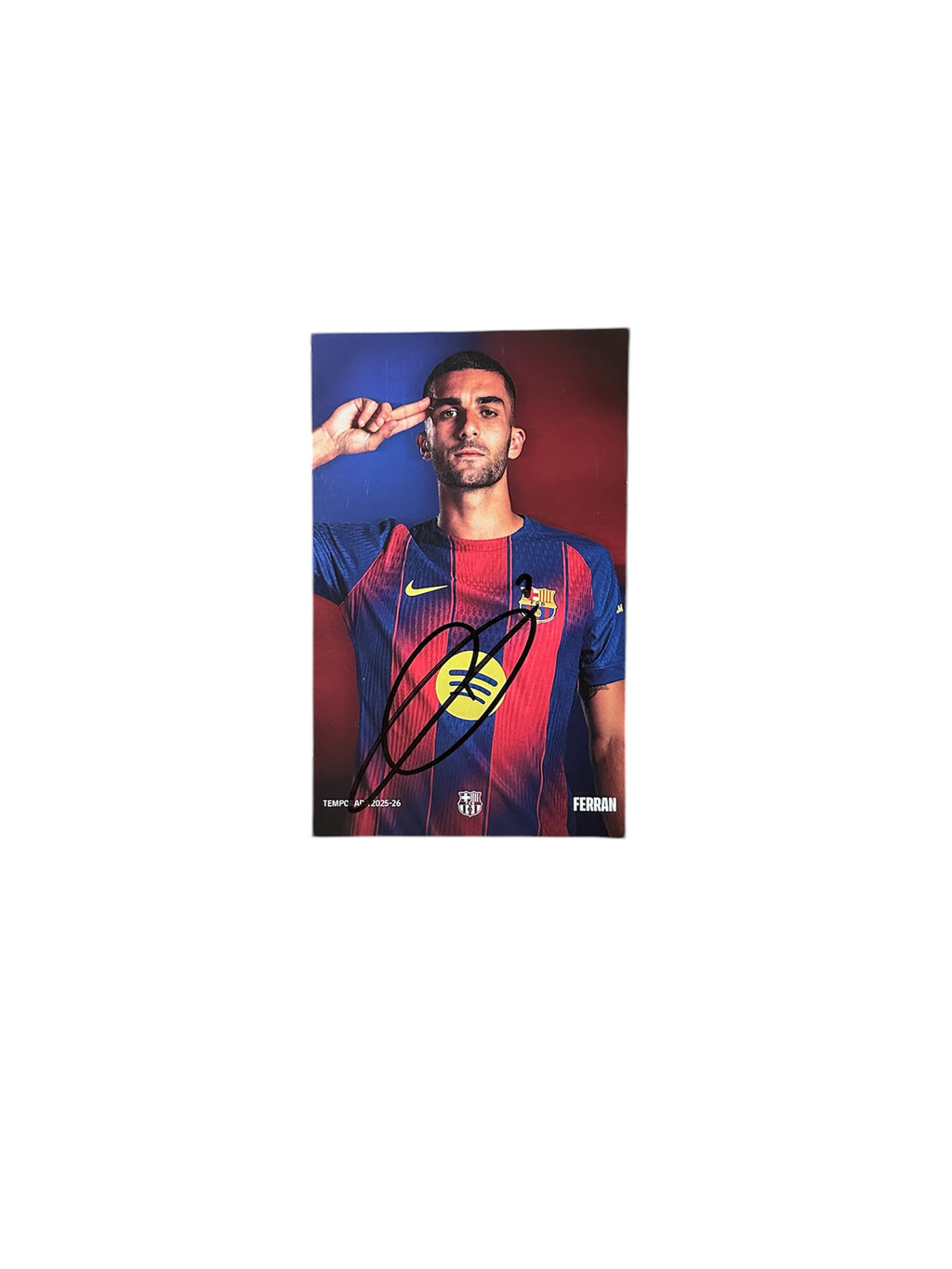 Ferran Torres Signed Poster