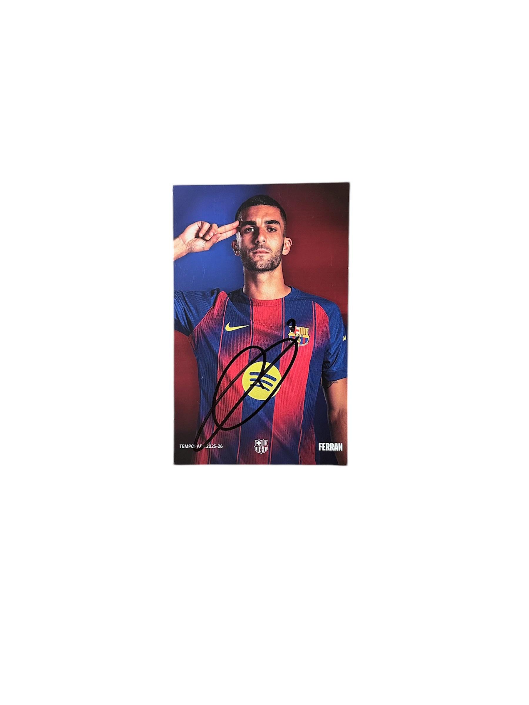 Ferran Torres Signed Poster