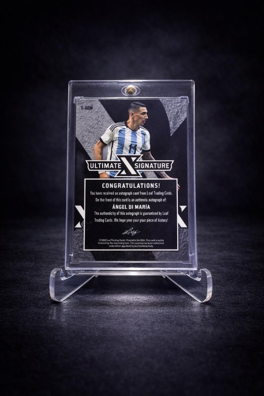 Ángel Di María Auto /25 Leaf Ultimate Signature