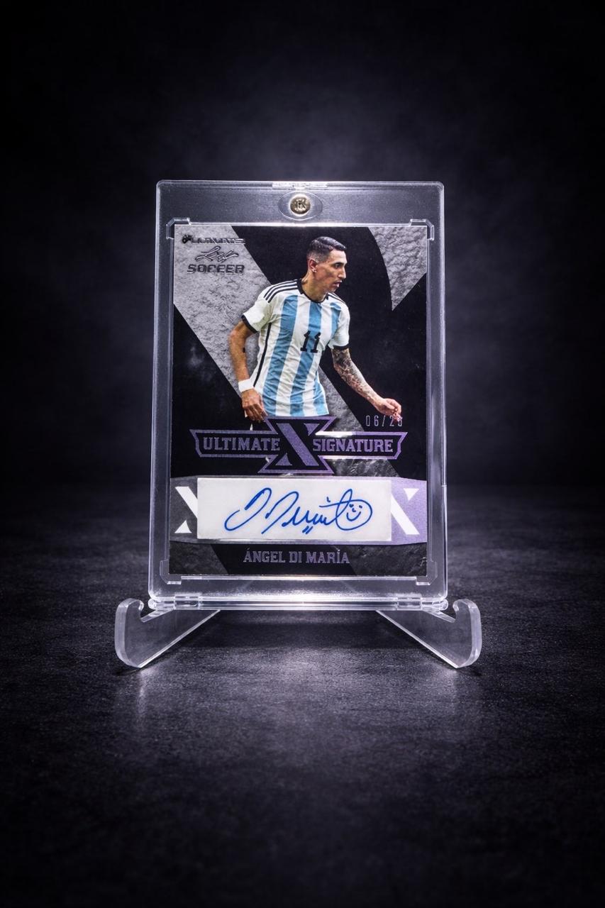 Ángel Di María Auto /25 Leaf Ultimate Signature