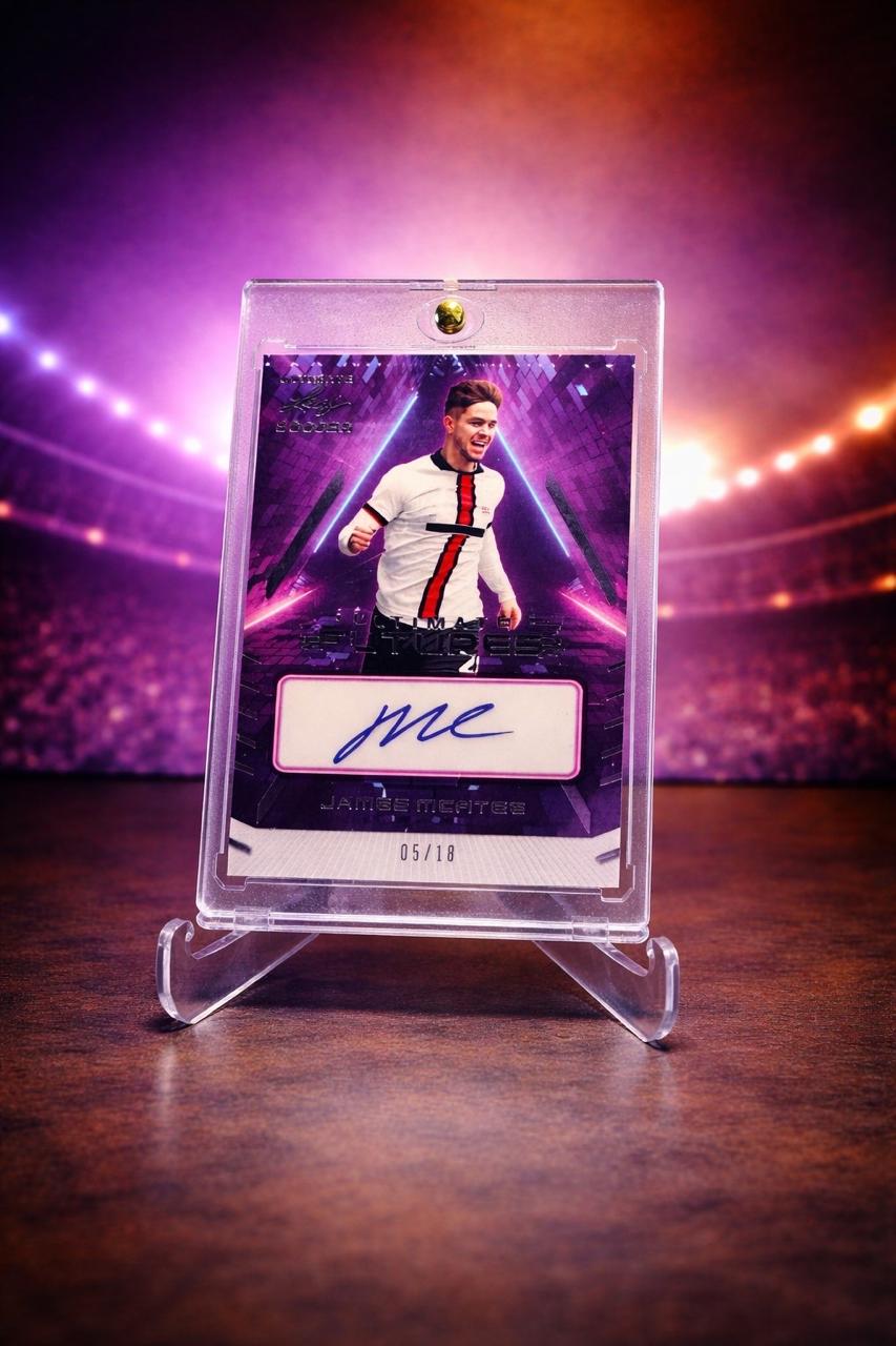 James McAtee Auto /18 Leaf Ultimate Futures Signature