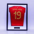 Signed Lamine Yamal Spain Jersey (Framed)