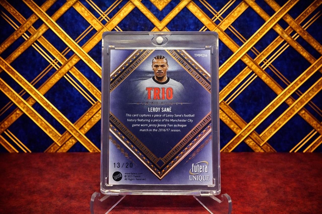 Leroy Sané Patch /20 Futera Unique Game Worn Relic