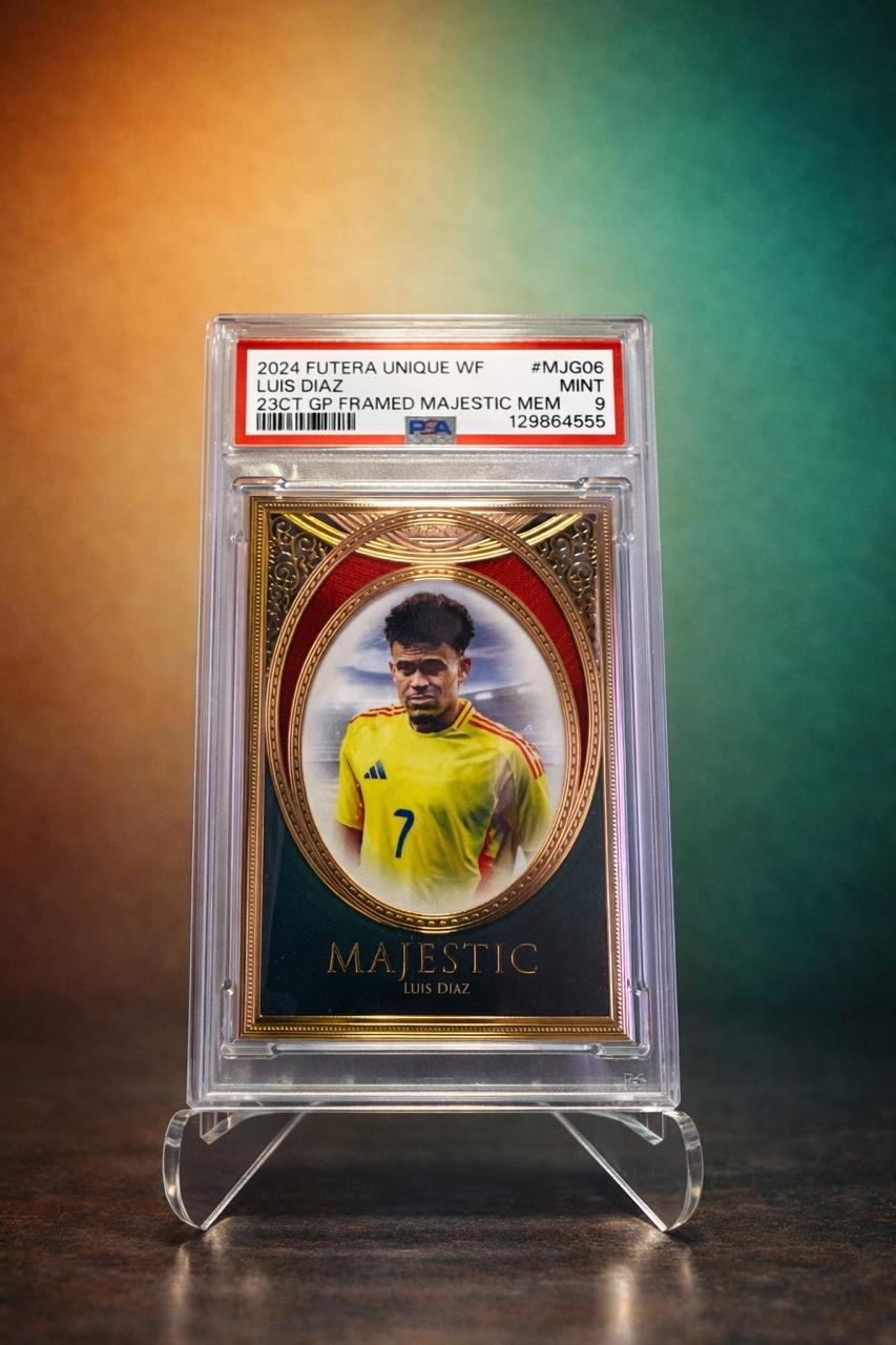 Luis Diaz Patch /10 PSA 9 Futera Unique Game Worn