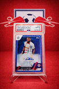 Christopher Nkunku Auto /99 PSA 10 Topps UEFA Icy Blue
