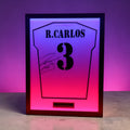 Signed Roberto Carlos Real Madrid Jersey (Framed)