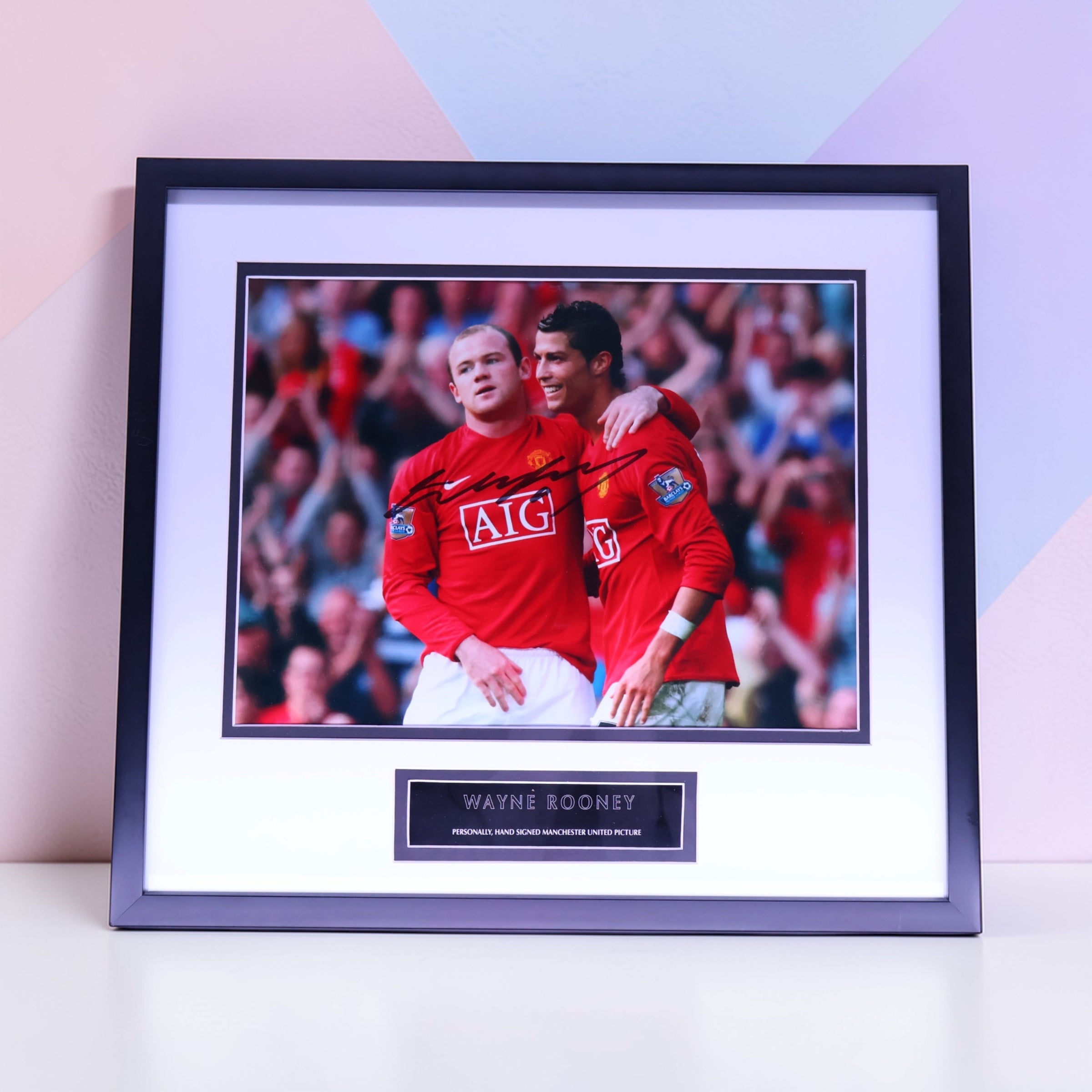 Wayne Rooney Signed Poster (Framed)